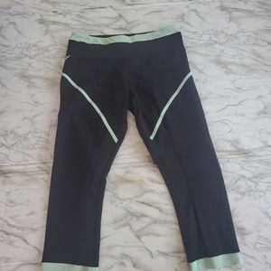 Lululemon Roll out Crop Black Teal Legging 8